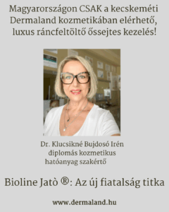 luxus olasz egyedülálló, innovatív, természetes, balaton, kecskemét, budapest, cegléd, szeged, eger, miskolc, debrecen, győr, esztergom, baja, üröm, telki, budakeszi, színész, jogász, bíró, tanár, orvosi, kecskeméti kozmetikus, dermaland kozmetika, Bioline Jatò ® Ráncfeltöltő Exosoma őssejtes kezelés, ráncfeltöltés, balatonfüred, vip